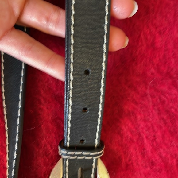 ORCIANI MADE IN ITALY GENUINE LEATHER BELT BAG with CHAIN DETAIL - Picture 12 of 14